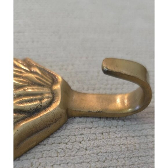 Vintage Brass Pineapple Wall Coat Robe Hook 5" Long - Picture 4 of 7